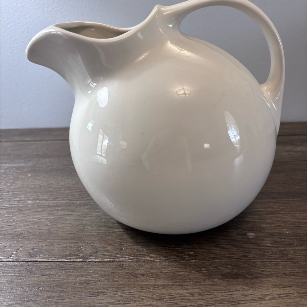 Elegant White Ceramic Pitcher